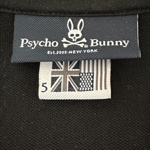 Psycho Bunny Black Polo with Orange Highlights - Picture 2 of 3